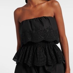 Posse Beryl strapless top in black